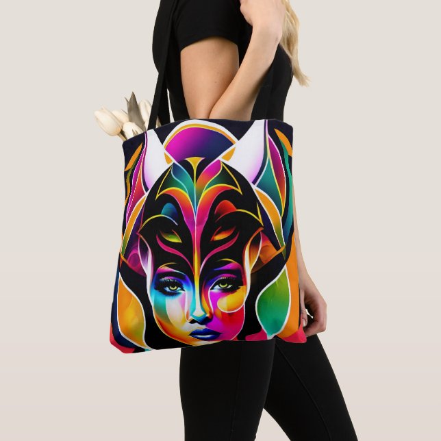 Afro-Chic Tote Bag (Close Up)