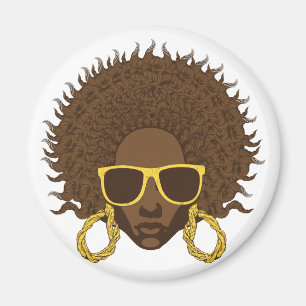 Afro Cool Magnet