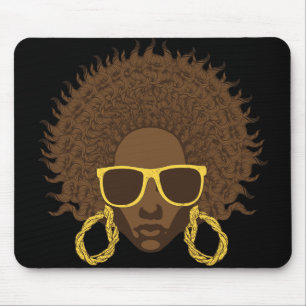 Afro Cool Mouse Pad