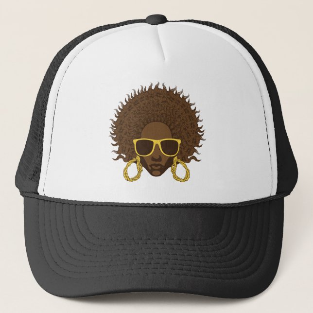 Afro Cool Trucker Hat (Front)
