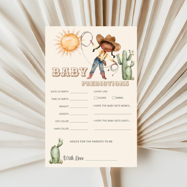 Afro Cowgirl Western Ranch Predictions Fun Game (Creator Uploaded)