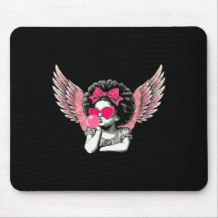 Afro Cupid With Sungles Blowing Bubble Gum Valenti Mouse Pad