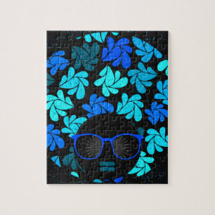 Afro Diva Blue Jigsaw Puzzle