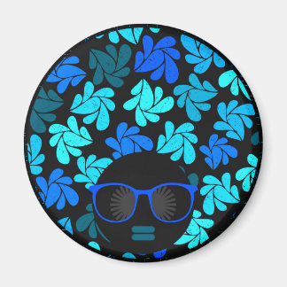 Afro Diva Blue Magnet