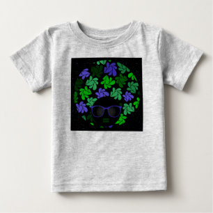 Afro Diva Green & Blue Baby T-Shirt