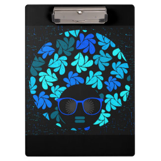 Afro Diva Green & Blue Clipboard