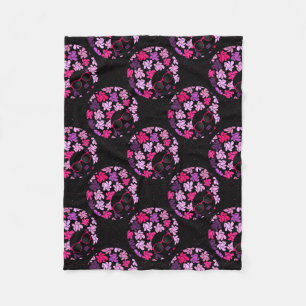 Afro Diva Pink Fleece Blanket