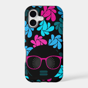 Afro Diva Turquoise & Hot Pink