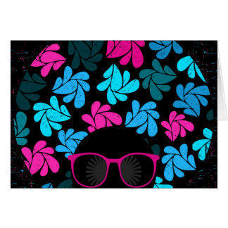 Afro Diva Turquoise & Hot Pink