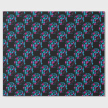 Afro Diva Turquoise & Hot Pink