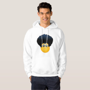 afro emoji mens hoodie hooded sweatshirt hoody