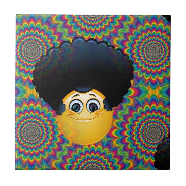 afro emojis tile (Front)
