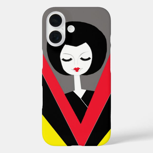 Afro Geisha Iphone case (Back)