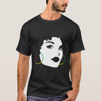 Afro Girl African American Black Woman Graphic T-Shirt