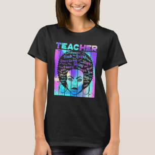 Afro Girl African Quote Graphic Black History Mon T-Shirt