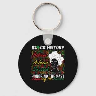 Afro Girl Honoring Past Inspiring Future Black His Key Ring
