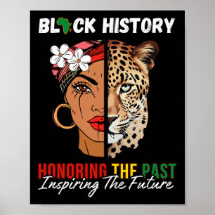 Afro Girl Honouring Past Inspiring Future Black Hi Poster