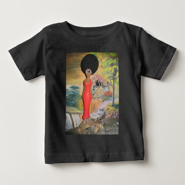 Afro Glam: A Timeless Beauty Baby T-Shirt (Front)