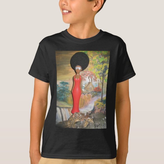 Afro Glam: A Timeless Beauty T-Shirt (Front)