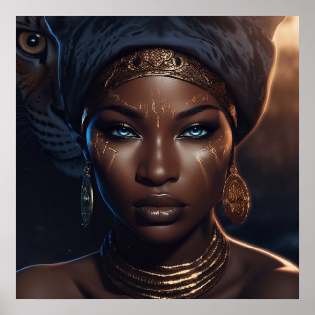 Afro Goddess Ascension (Matte) Poster (Front)