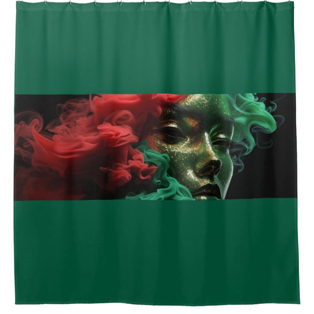 Afro Goddess Shower Curtain (Front)