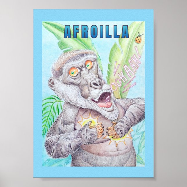 AFRO GORILLA POSTER  (Front)