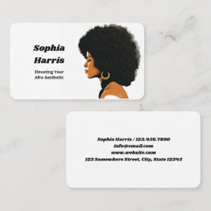 Afro Hair Business Card