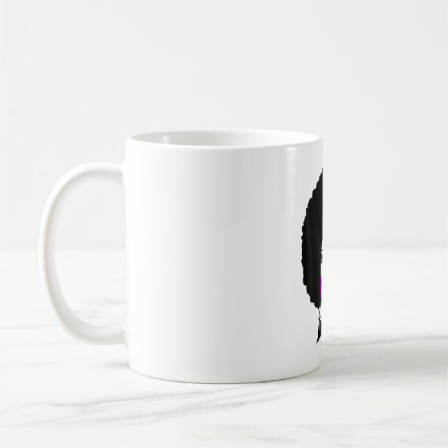 Afro Hair Natural Hair african american Coffee Mug (Left)