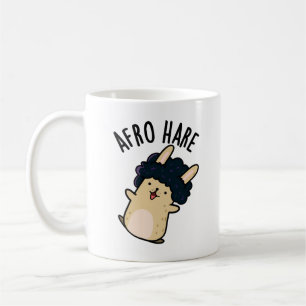 Afro Hare Funny Rabbit With Afro Pun  Coffee Mug