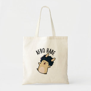Afro Hare Funny Rabbit With Afro Pun  Tote Bag