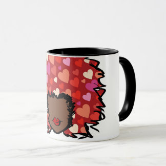 Afro Heart Mug