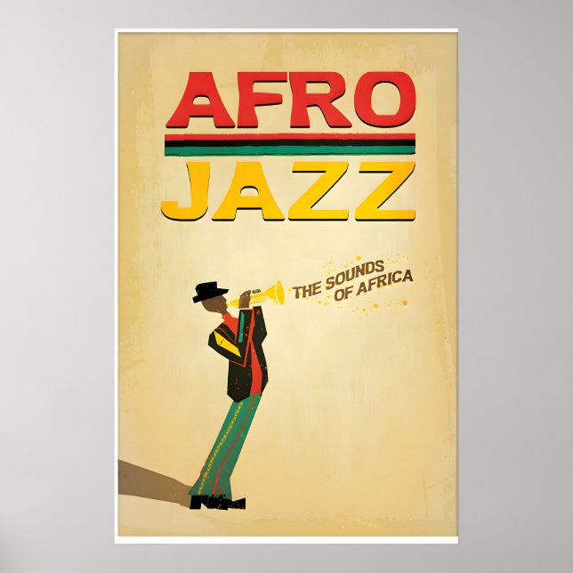 Afro Jazz Inspired Original Design Print -Print (Front)