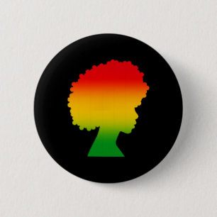 Afro Juneteenth Black History African Equality Men 6 Cm Round Badge
