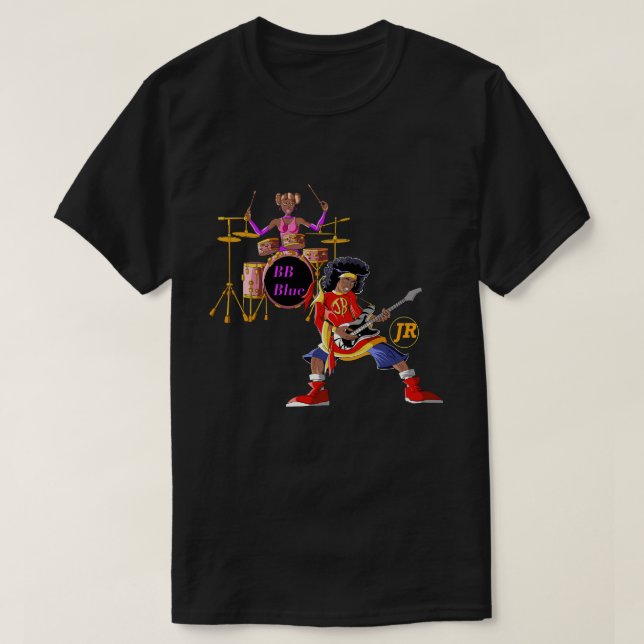 Afro, kid and sister T-Shirt (Design Front)