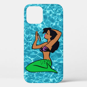 afro latina mermaid ocean sea iPhone 12 case