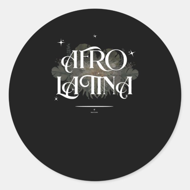 Afro-latina Sticker  (Front)