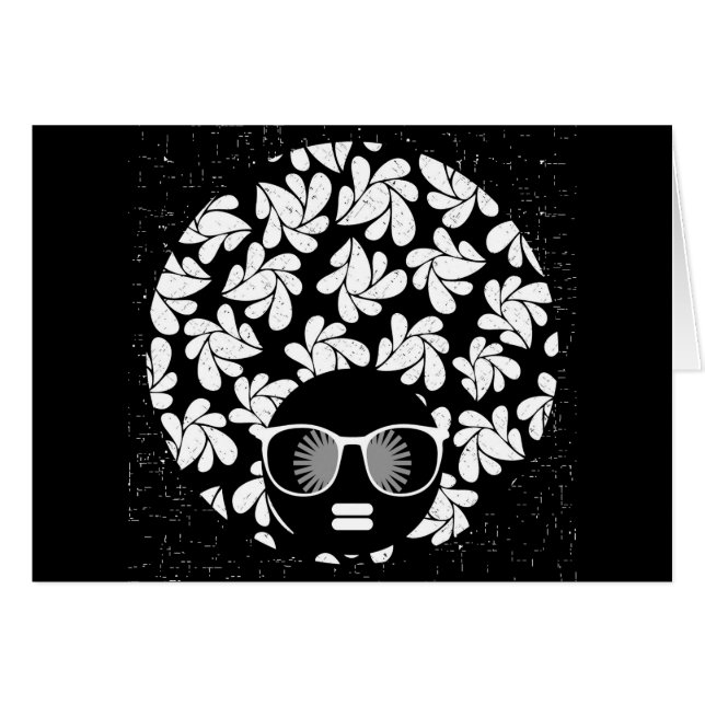 Afro Love Black & White (Front Horizontal)