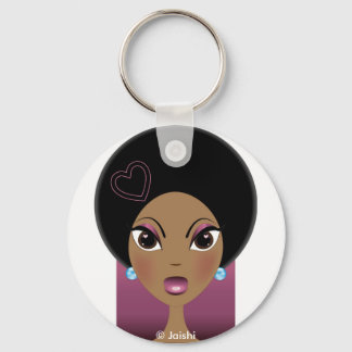 Afro Love Key Ring