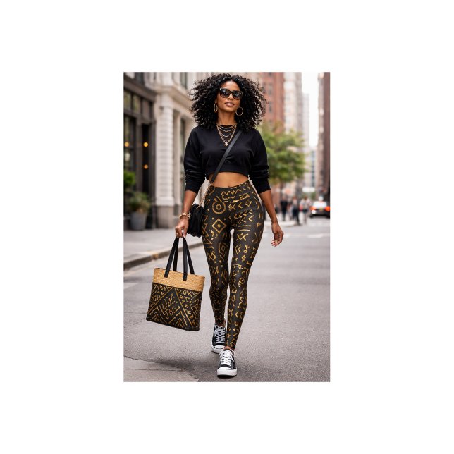 Afro-Luxe Gold Tribal  Leggings (Creator Uploaded)