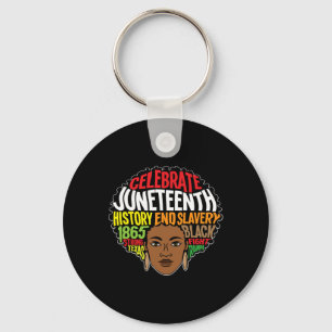 Afro Melanin Women Girl Africa Ancestors Freedom Key Ring