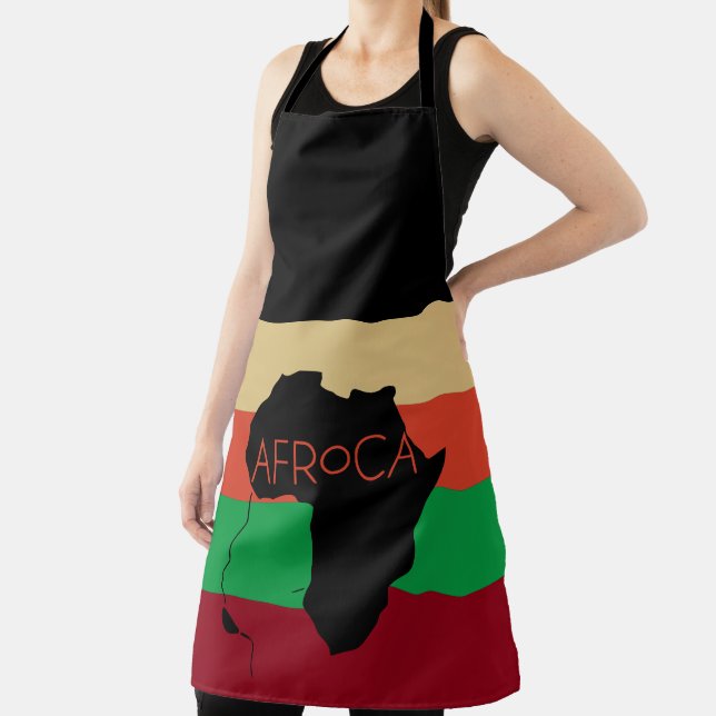 Afro Natural Black Hair Apron (Insitu)