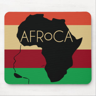 Afro Natural Black Hair Mouse Pad