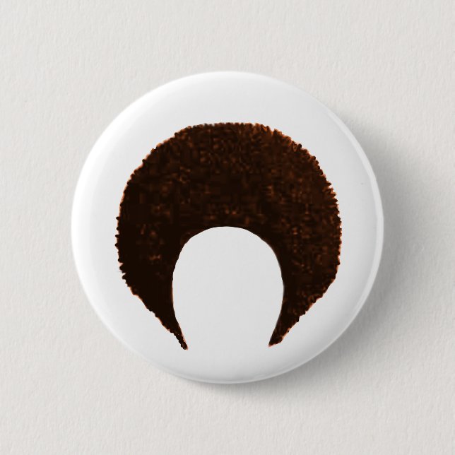 Afro Orange jGibney The MUSEUM Zazzle Gifts 6 Cm Round Badge (Front)