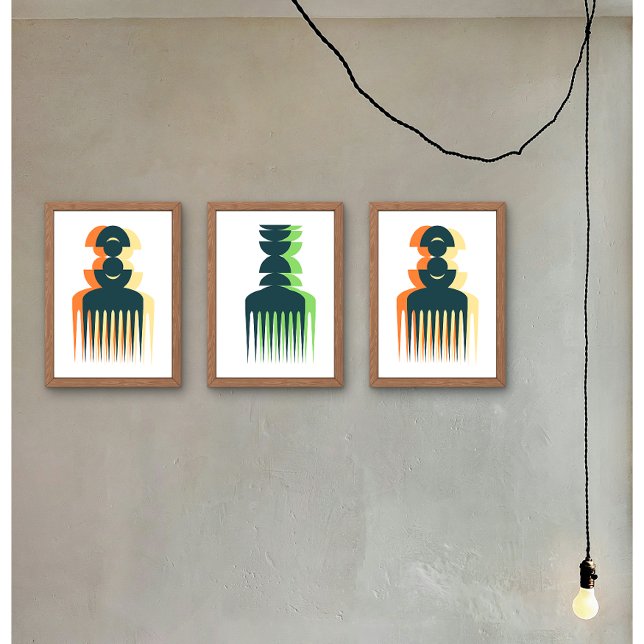 Afro Pick Art Poster (Creator Uploaded)