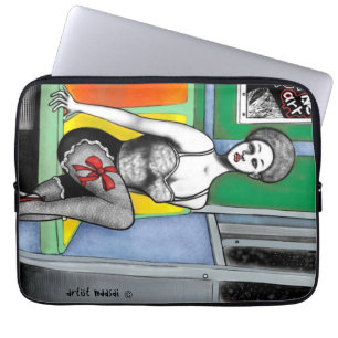 Afro-Pin Up Laptop Sleeve