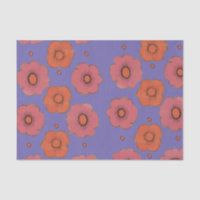Afro Poppies Tissue Paper