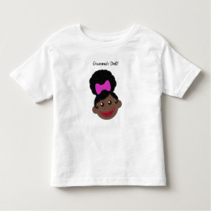 Afro Puff Little Girl   Gramma's Doll Toddler T-Shirt