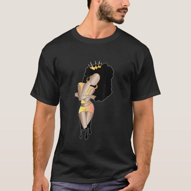 Afro Queen African Women 2 T-Shirt (Front)