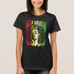Afro Queen Melanin Black Woman Magic Black History T-Shirt
