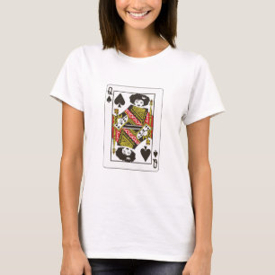 Afro Queen of Spades Black Queen of Spade Card  T-Shirt